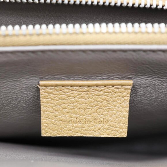 Gucci Zumi Medium Leather Top Handle Shoulder Bag Brown 564714 - Picture 11 of 12